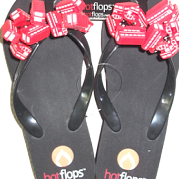 Hotflops London flip flops [original] size L black 3.5cm 2/$35 - Picture 5 of 10